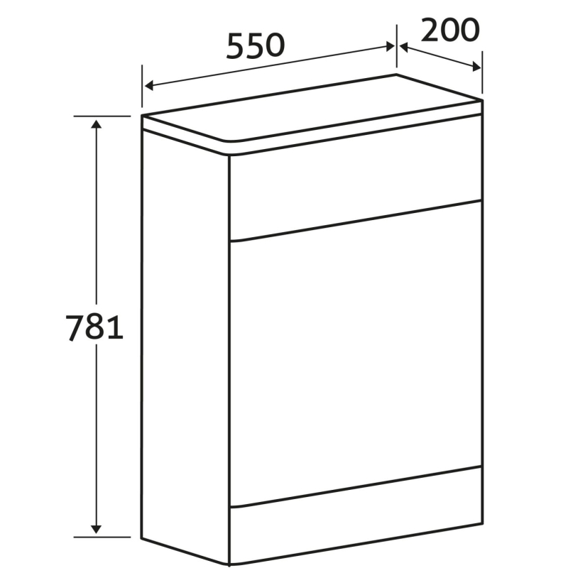 Esk Textured White WC Unit
