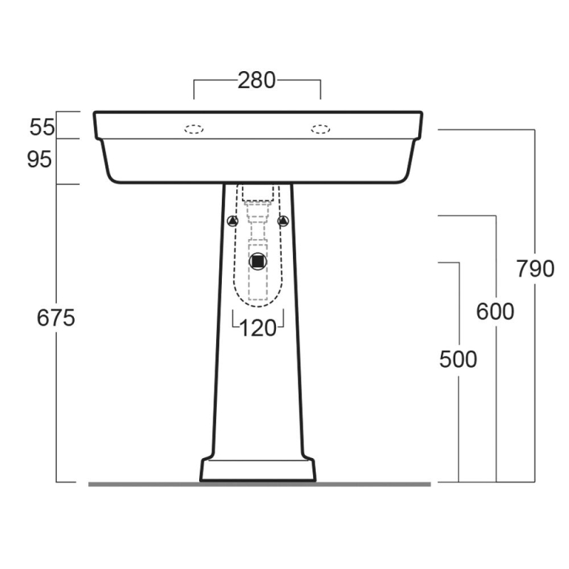Evane Full Pedestal Basin