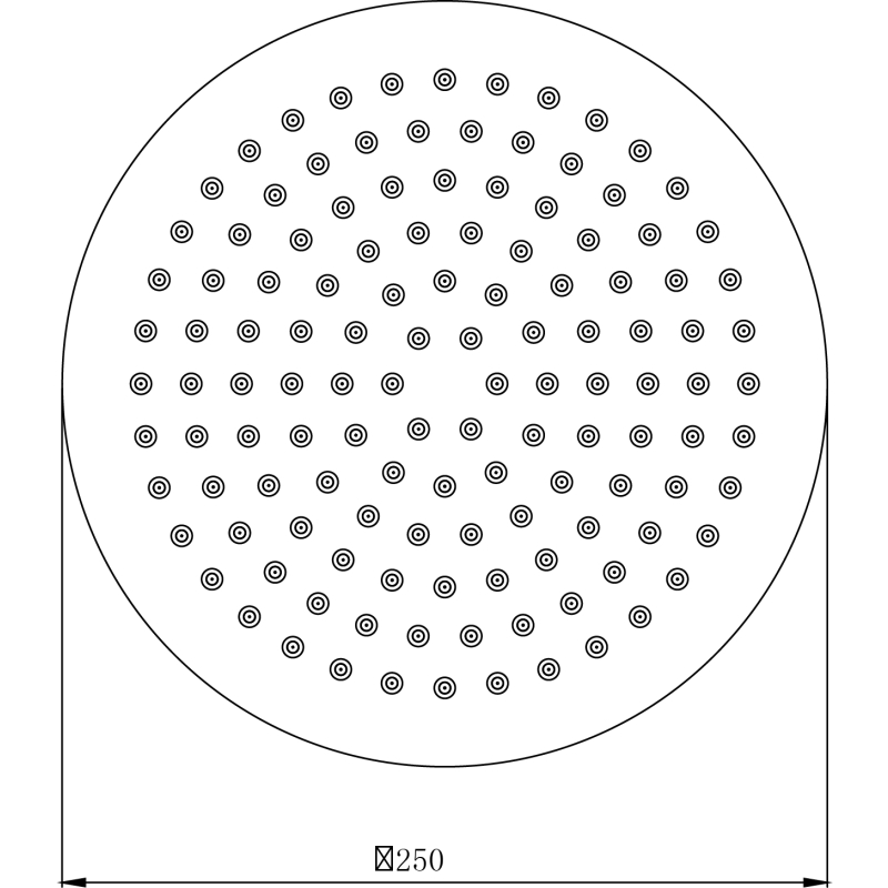 Vade Chrome Ultra-Slim Round Shower Head