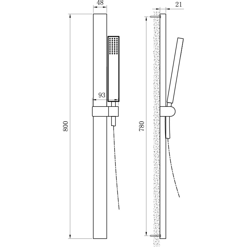 Baylin Gunmetal Slide Rail Kit