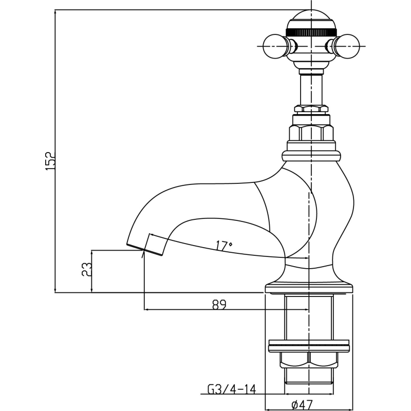 Grosvenor Chrome Basin Pillar Taps