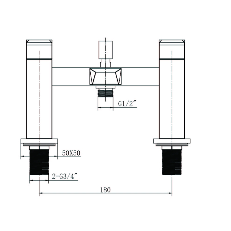 Ike Chrome Bath Shower Mixer Tap