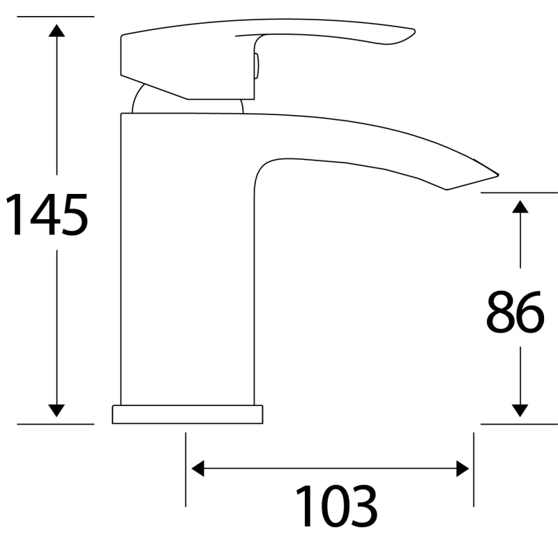 Tear Chrome Bath Filler Tap