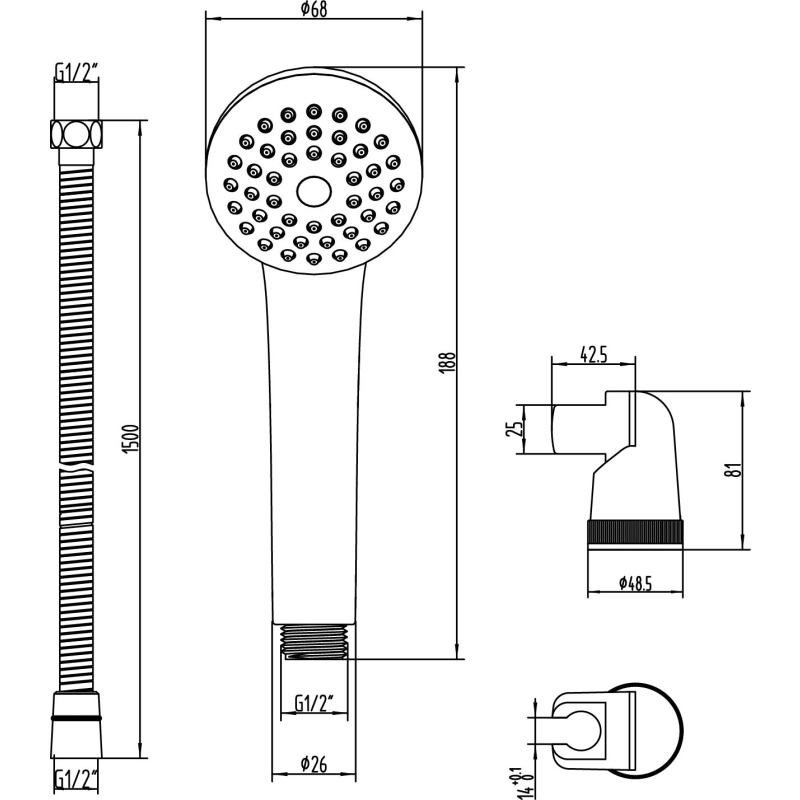 Odell Chrome Bath Shower Mixer Tap