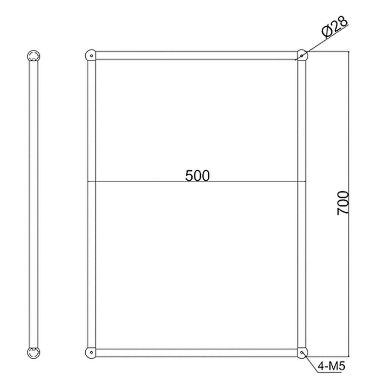 Burlington Rectangular Chrome Framed Traditional Mirror