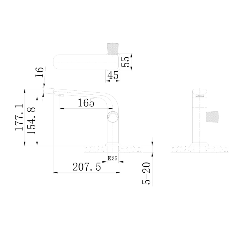 Manisa Chrome Basin Mono Tap