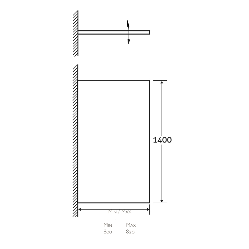 Moxby Chrome Pivot Single Bath Screen
