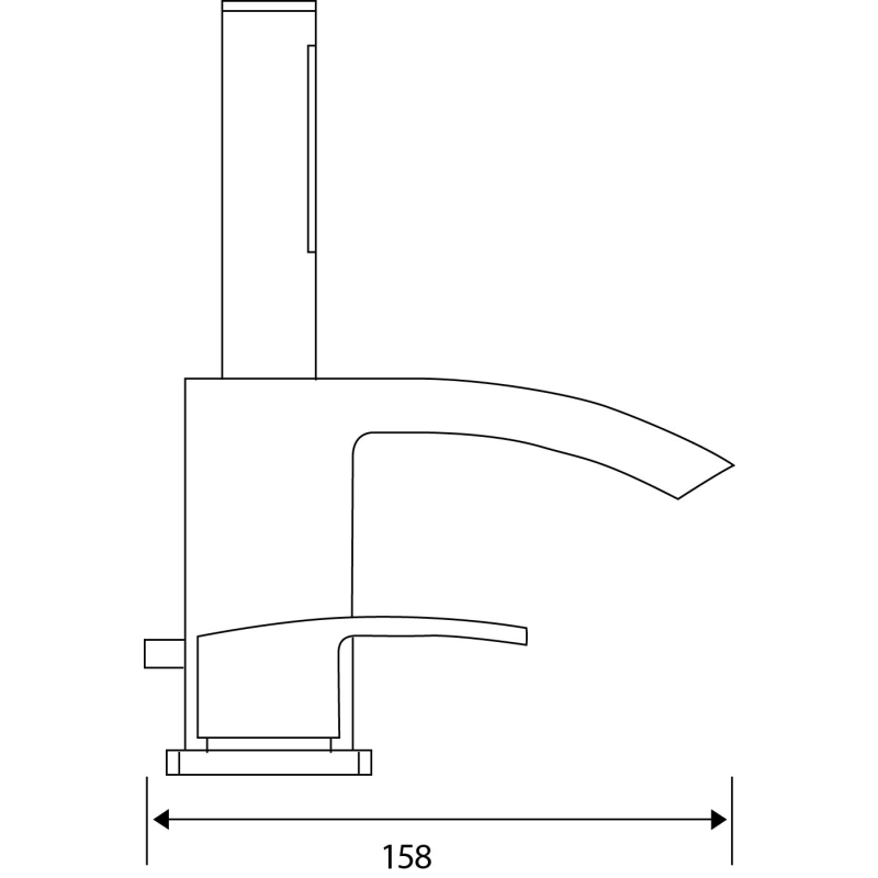 Tear Chrome Deck Mounted 4 Hole Bath Shower Mixer Tap