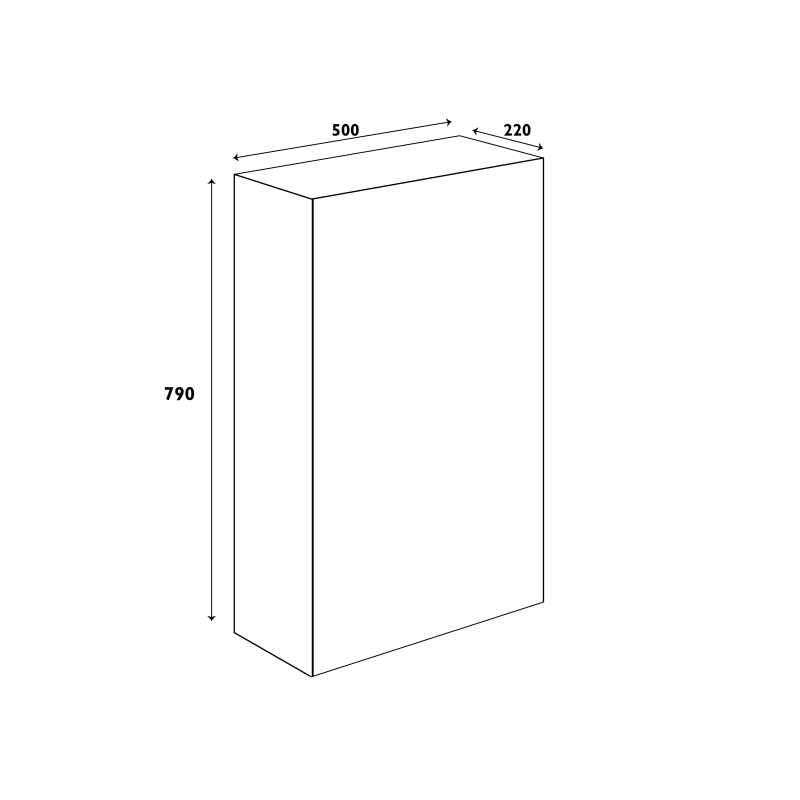 Neon Gloss Light Grey WC Unit