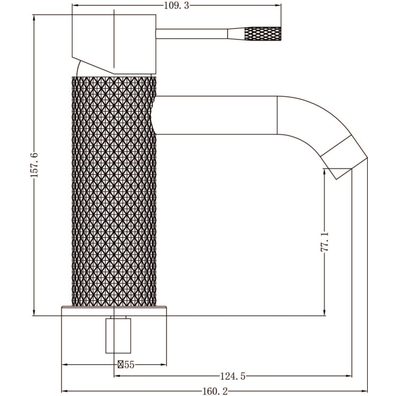 Moray Nickel Knurled Basin Tap & Waste