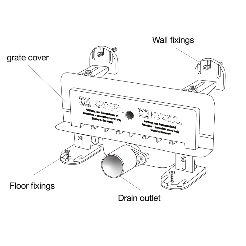 Jackoboard J-Drain Three Fall Sloping Board Wall Drain