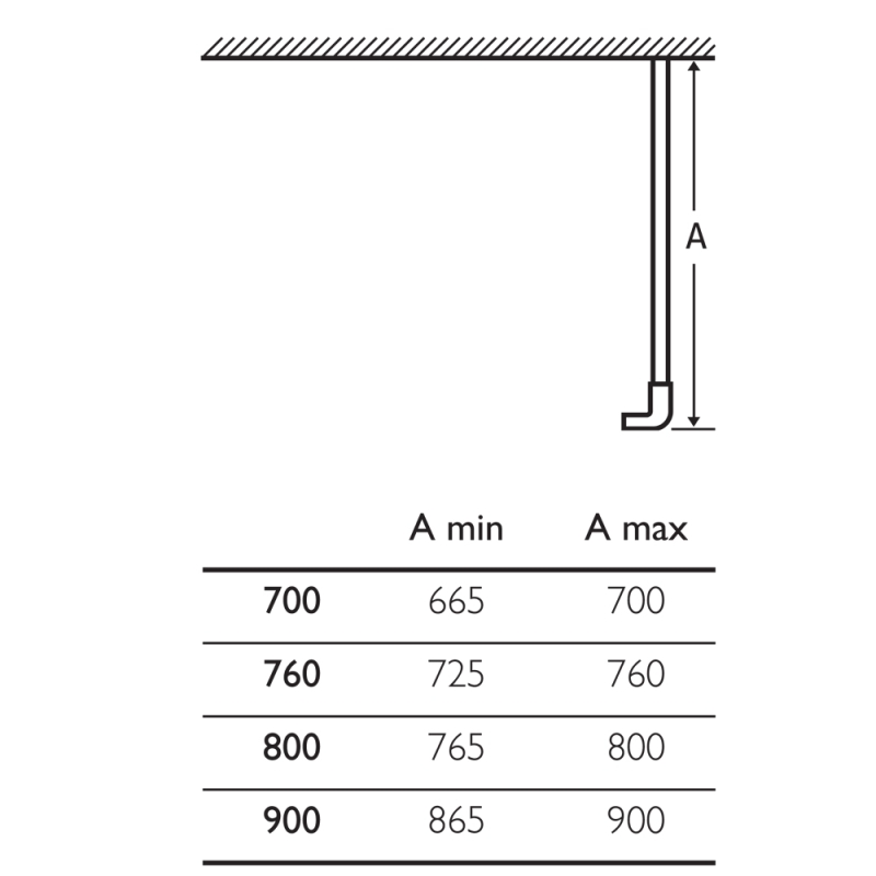 Fabio Chrome Shower Side Panel 700mm