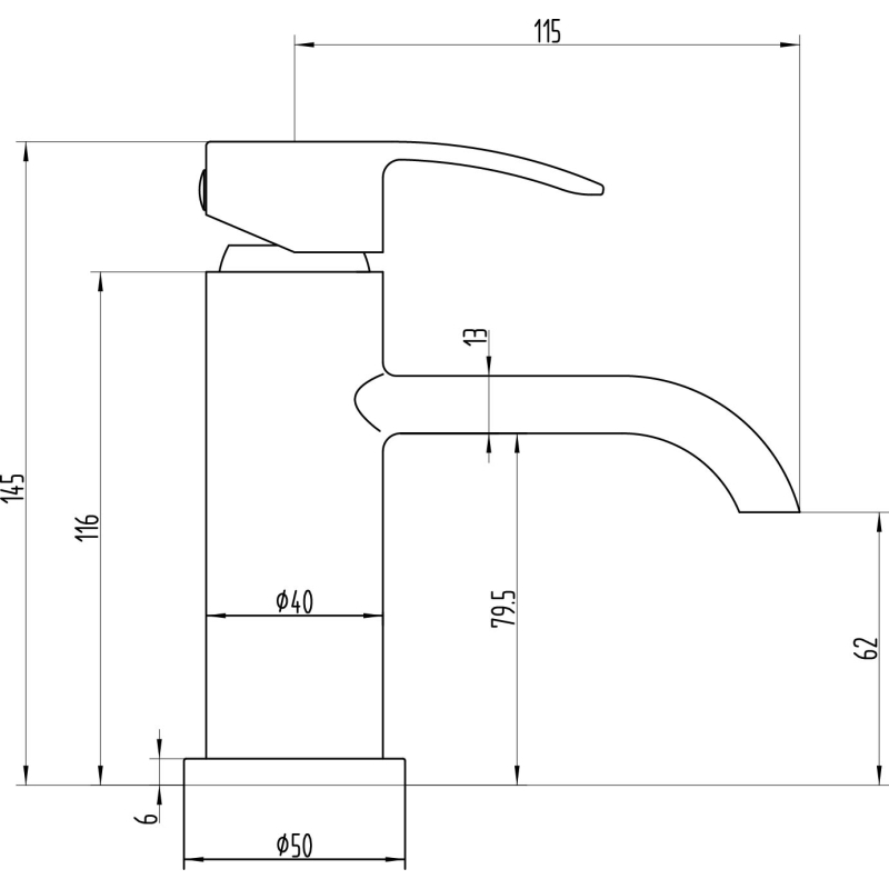 Harlow Chrome Basin Mixer Tap & Waste