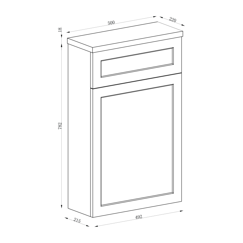 Arundel Rose Traditional WC Unit