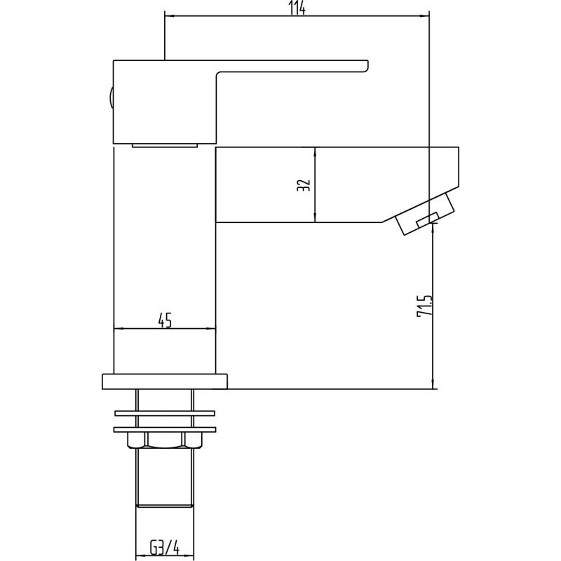 Nyland Chrome Bath Filler Tap