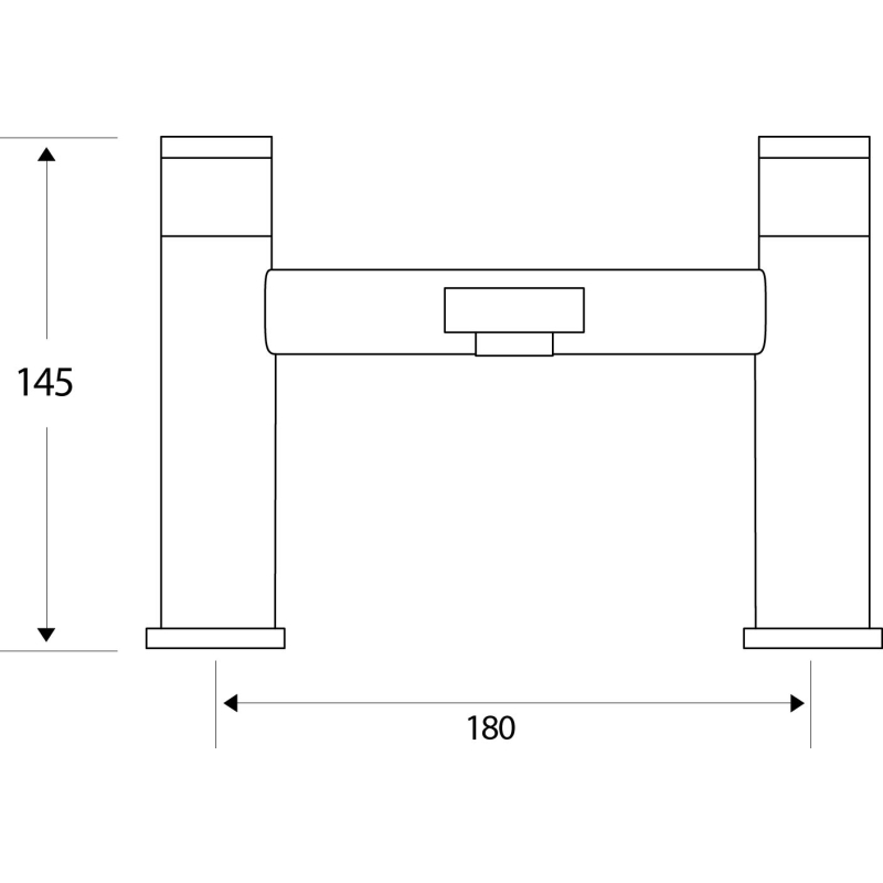 Venture Chrome Bath Filler Tap