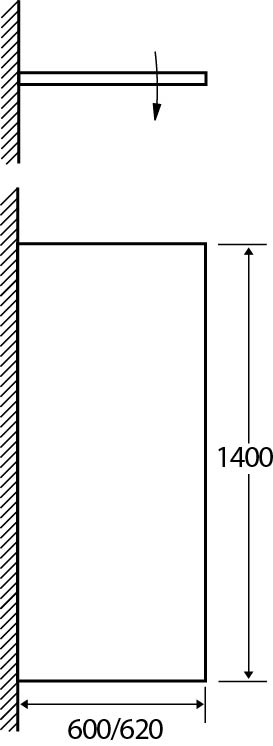 Glyn Chrome Single Frameless Bath Screen