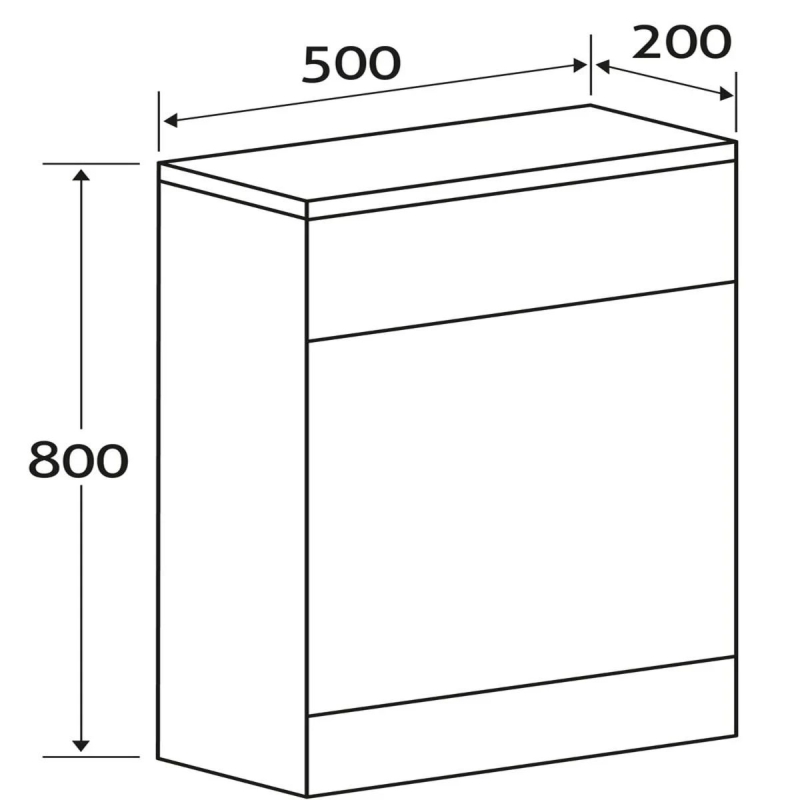 Winslow Light Sawn Oak Effect WC Unit