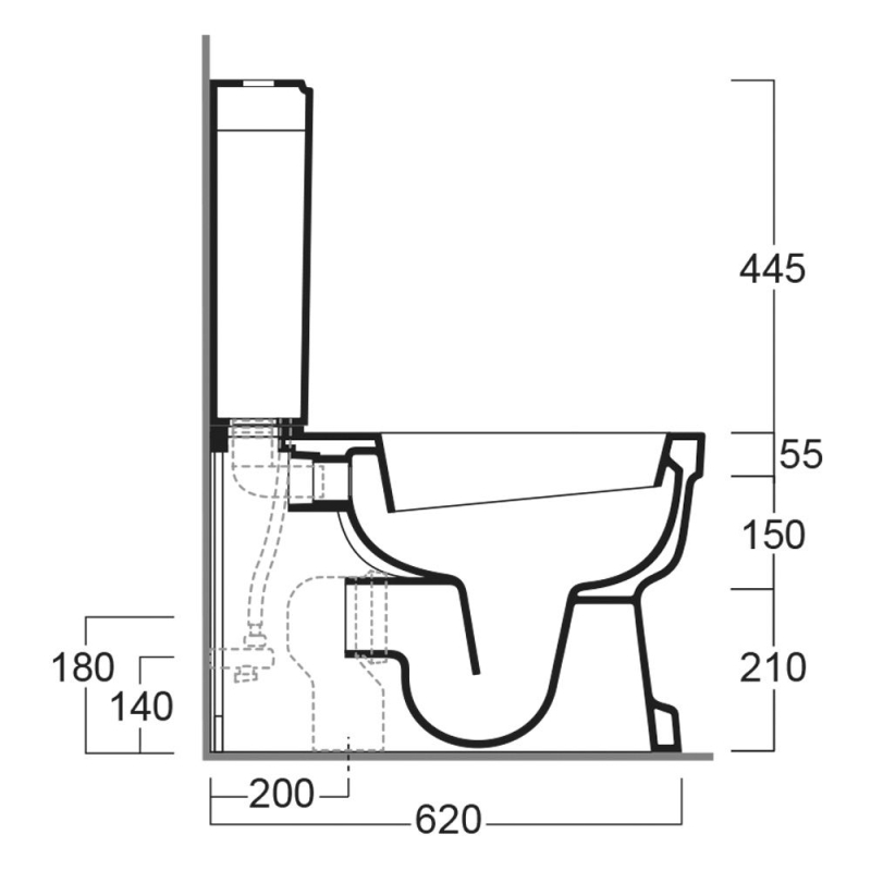 Evane Close Coupled Toilet