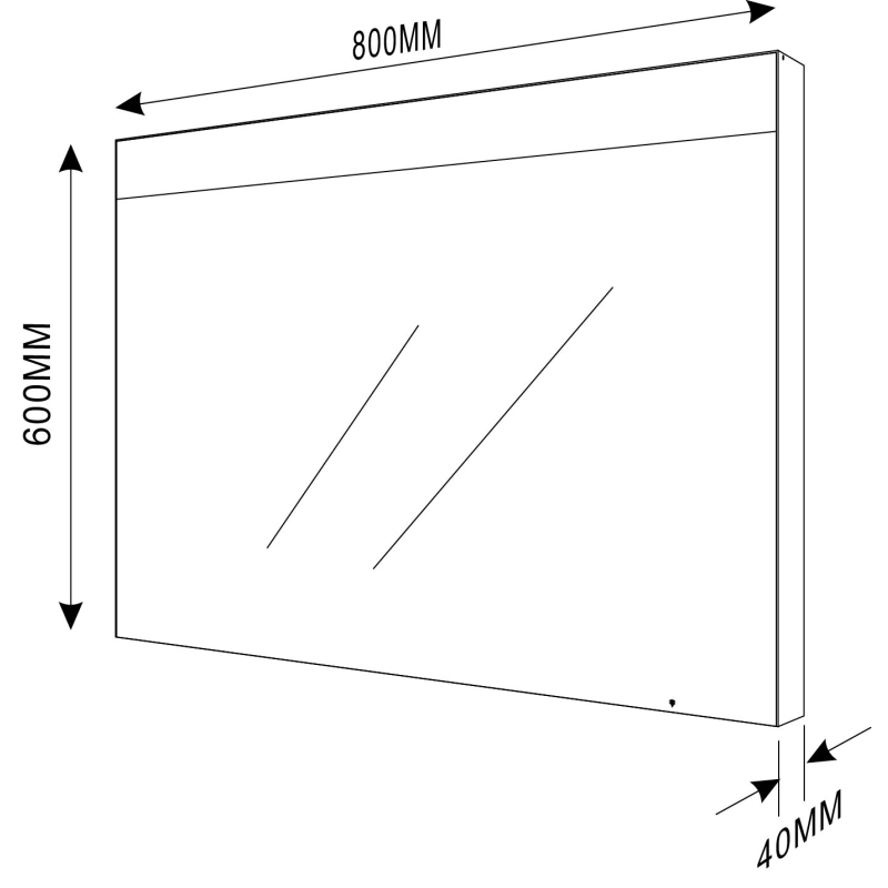 Mosta Motion Sensor Illuminated LED Mirror 800x600mm