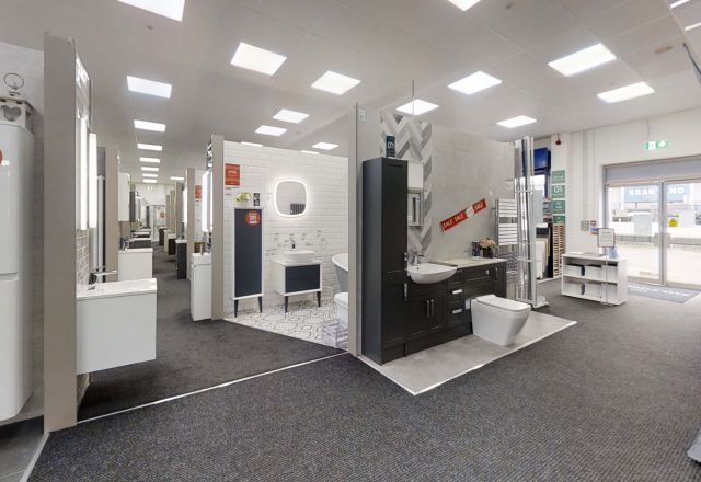 Bathroom bays at Easy Bathrooms Reading