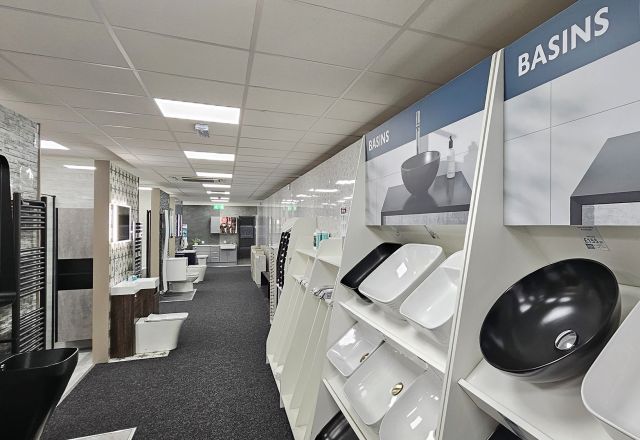 Basins on display Brackley