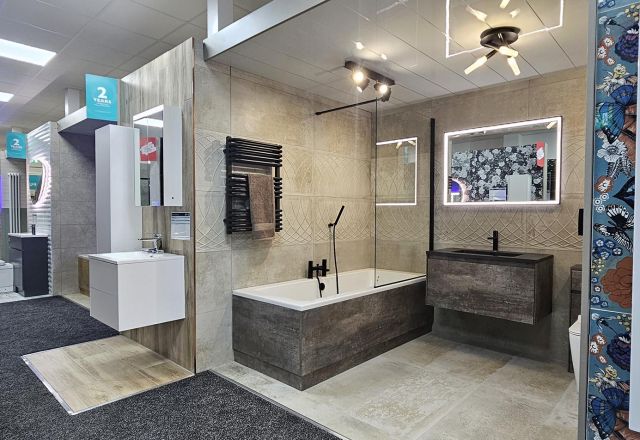 Bathroom displays St Helens showroom