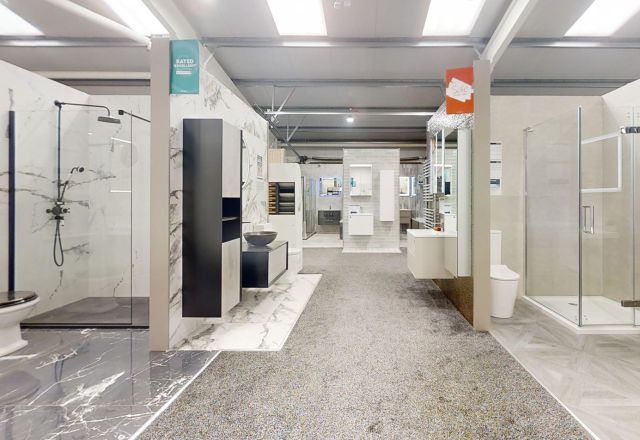 Petersfield shower bays at Easy Bathrooms