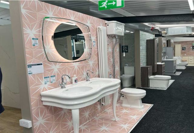 Bathroom displays Sittingbourne showroom
