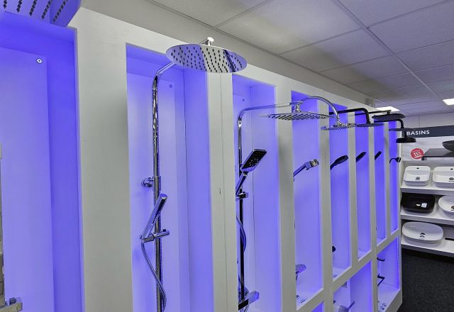 Aberystwyth shower bays Easy Bathrooms