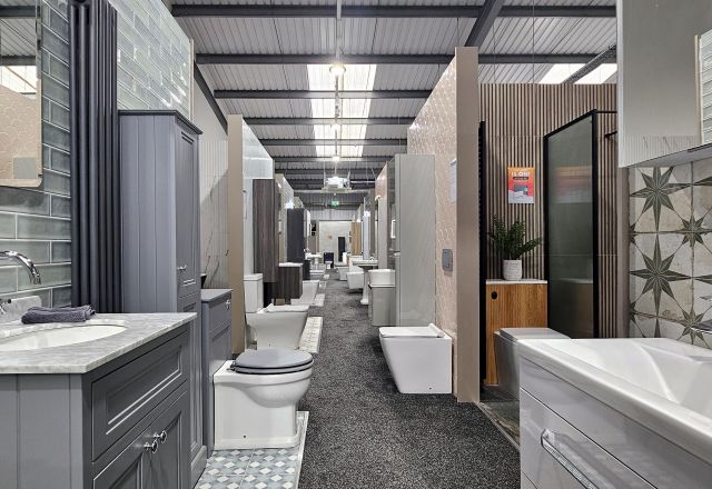 Bathroom bays at Easy Bathrooms Rotherham