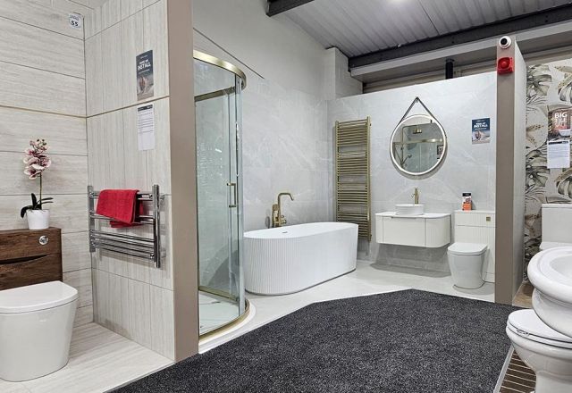Bathroom displays Sheffield Hillsbrough showroom