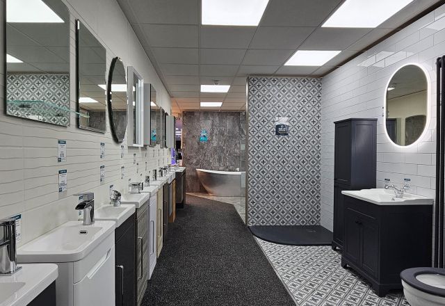 Bathroom bays at Easy Bathrooms Rayleigh