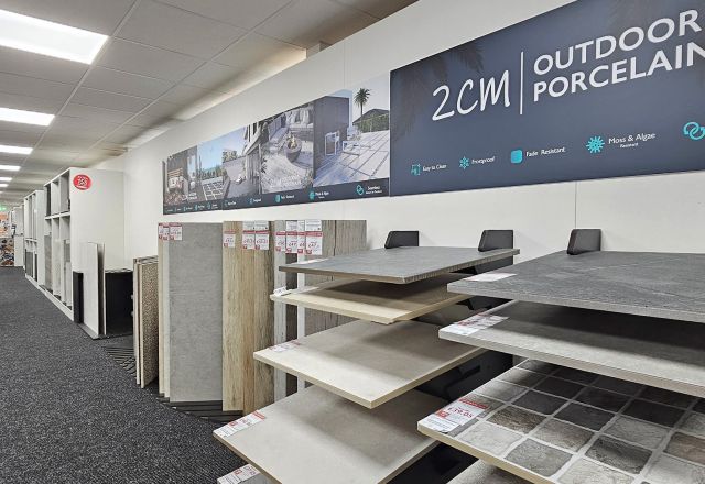 Tiles on display Easy Bathrooms Wokingham