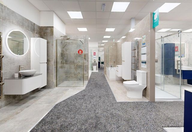 Bathroom bays at Easy Bathrooms Solihull