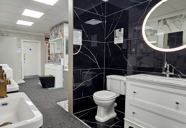Bathroom bays at Easy Bathrooms Rotherham