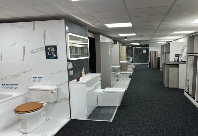 Bathroom bays at Easy Bathrooms Sittingbourne