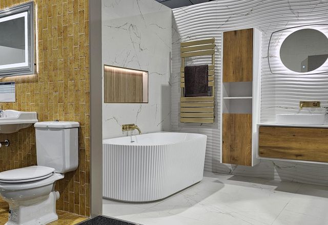 Bathroom bays at Easy Bathrooms St Helens