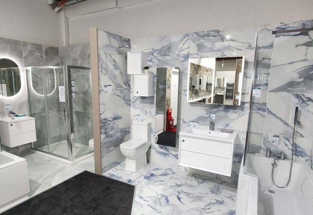 Bathroom bays at Easy Bathrooms Gloucester