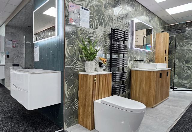 Bathroom bays at Easy Bathrooms Peterborough
