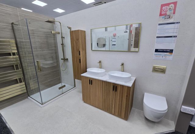 Bathroom bays at Easy Bathrooms Milton Keynes