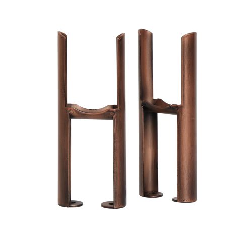 Clement Antique Copper Pair of Double Column Radiator Feet | Metal ...