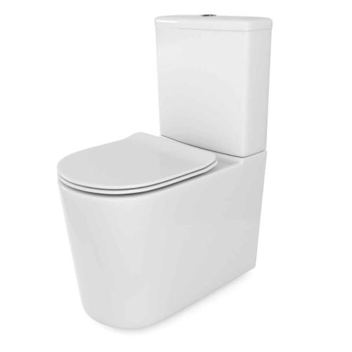 Zadok Rimless Close Coupled Toilet & Soft Close Seat | Easy Bathrooms
