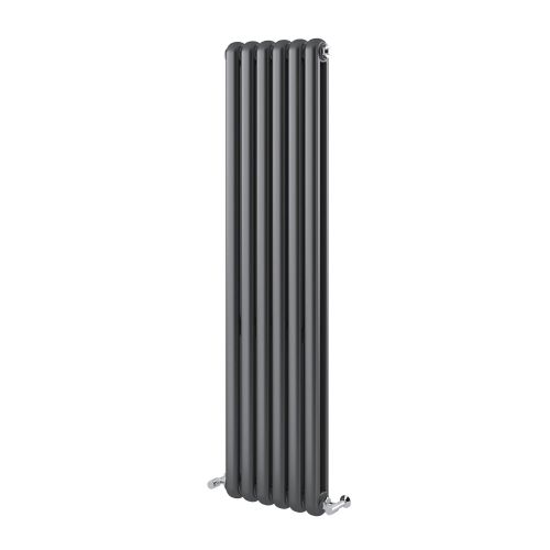 Etam 1500x380mm Vertical Traditional Column Radiator – Grey | Easy ...