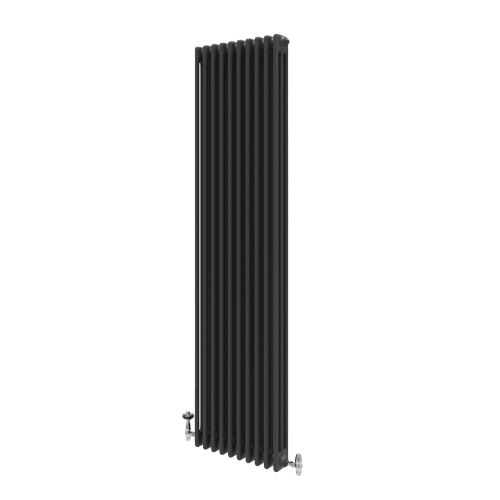 Upton Grey Triple Column Radiator | Traditional Tall Radiators