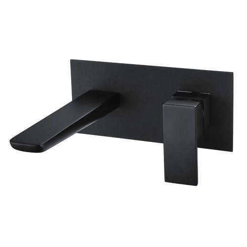 Easy Bathrooms Zena Black Wall Mounted Bath Filler Tap | Black Bath Taps