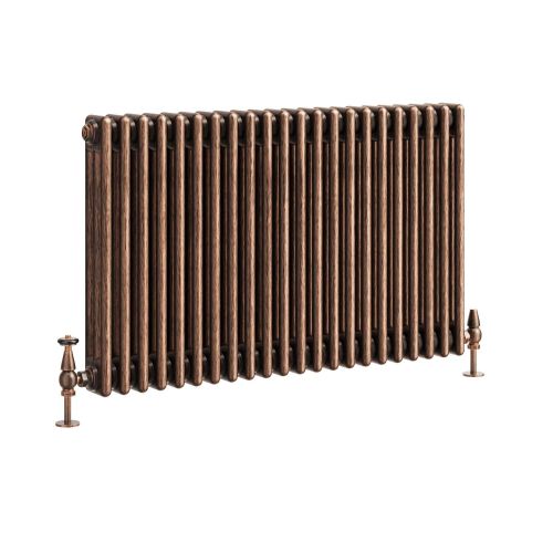 Copper Radiator Linear Clement Antique Copper Triple Horizontal Column Radiator - 600x1010mm ...