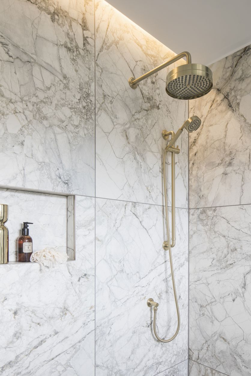 Urban Brushed Gold Concealed Valve Shower Pack