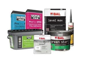 Image showingTile Adhesive & Tools