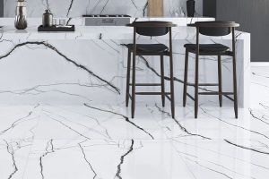 Image showingMarble Effect Floor Tiles
